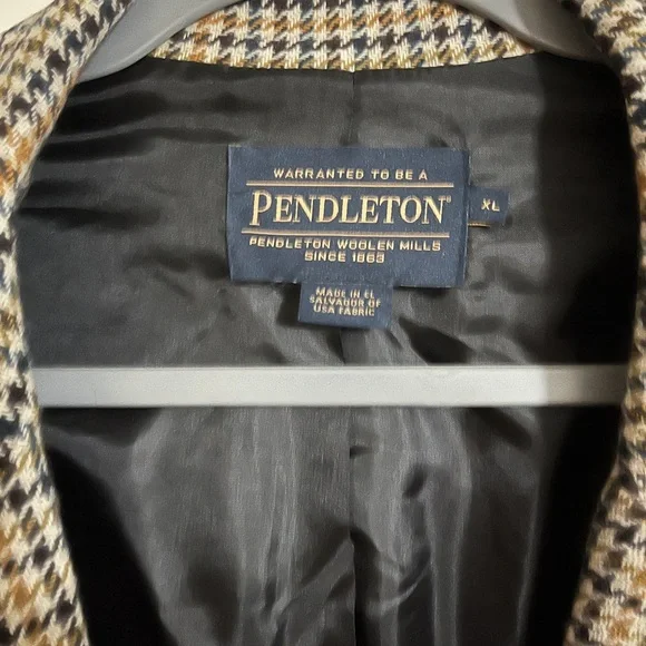 Pendleton XL Long Wool Coat - Picture 3 of 5